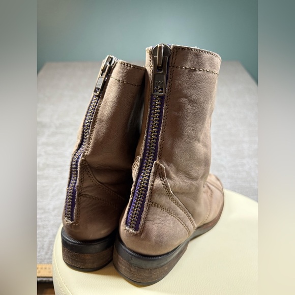 Steve Madden Munch Military Leather Lace up Moto Boot Womens Size 9 - Picture 4 of 10